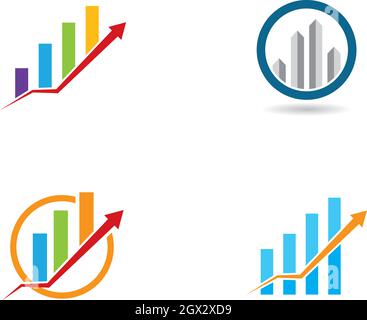 Business Finance professional logo template vector icon Stock Vector