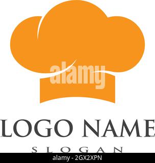 hat chef logo template vector illustration Stock Vector