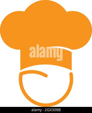 hat chef logo template vector illustration Stock Vector
