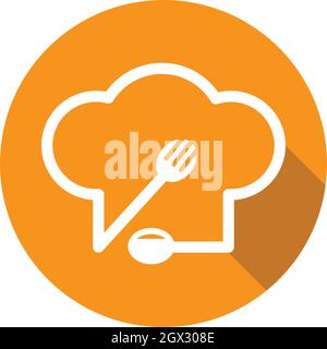 hat chef logo template vector illustration Stock Vector