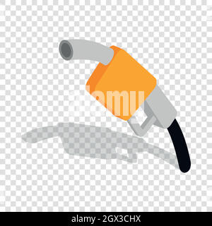 Gas station gun isometric icon Stock Vector