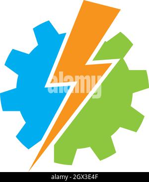 Gear Logo Template vector icon illustration design Stock Vector