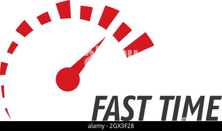 Fast Time logo vector template Stock Vector