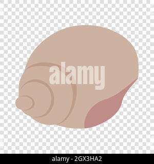Shell isometric icon Stock Vector