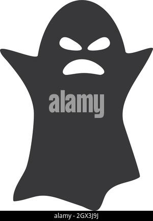Ghost ilustration vector template Stock Vector