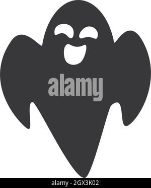 Ghost ilustration vector template Stock Vector