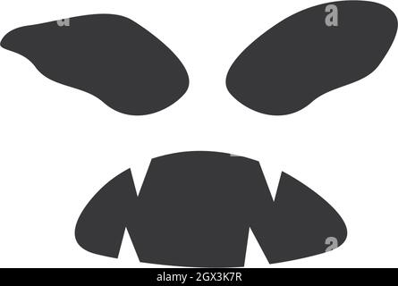 Ghost ilustration vector template Stock Vector