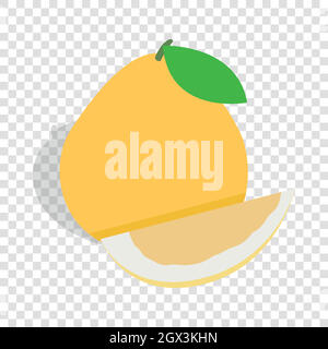 Pomelo isometric icon Stock Vector