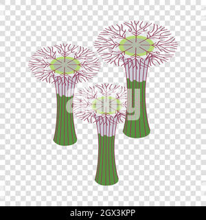Botanical garden in Singapore isometric icon Stock Vector
