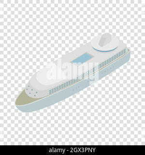 Yacht isometric icon Stock Vector