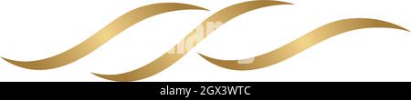 Hair wave logo vector ion template Stock Vector
