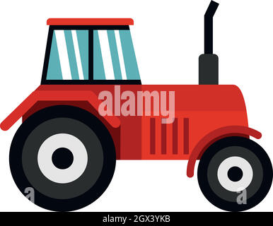 Tractor icon flat style. Vector eps10 illustration Stock Vector Image ...