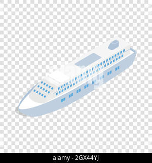 Big ship isometric icon Stock Vector