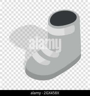 Snowboard boots isometric icon Stock Vector