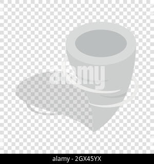 Tornado isometric icon Stock Vector