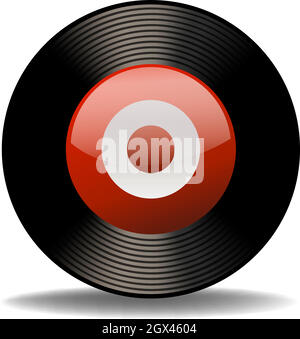 Record Stock Vector