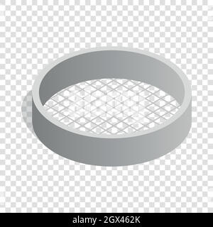 Sieve isometric icon Stock Vector