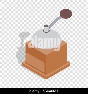 Coffee grinder isometric icon Stock Vector