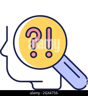 Self monitoring RGB color icon Stock Vector