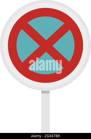 Clearway sign. parking, forbidden icon. Vector illustration. stock ...