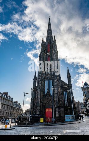 The Hub is a public arts and events building in the centre of Edinburgh, Scotland Stock Photo