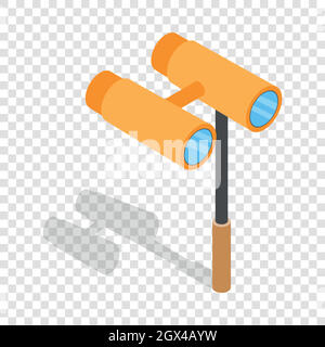 Opera glasses isometric icon Stock Vector