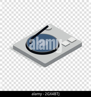 Hard disk isometric icon Stock Vector