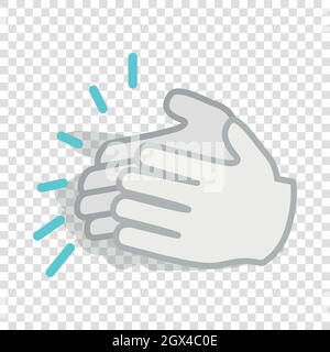 Applause, clapping hands isometric icon Stock Vector