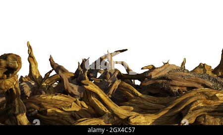 driftwood isolated on white background, aged branches Stock Photo - Alamy