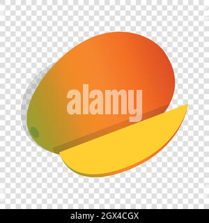 Mango fruit isometric icon Stock Vector