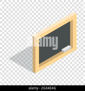 Board with chalk isometric icon Stock Vector