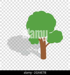 Tree isometric icon Stock Vector