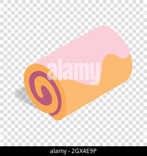 Roll isometric icon Stock Vector