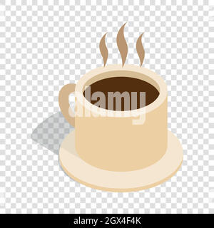 Coffee cup isometric icon Stock Vector