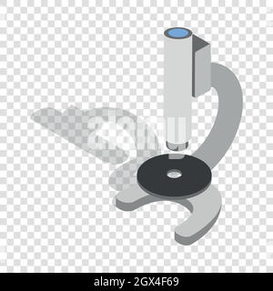Microscope isometric icon Stock Vector
