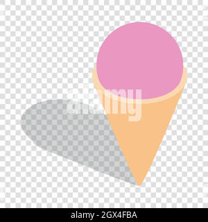 Ice cream isometric icon Stock Vector