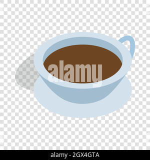Cup of tea isometric icon Stock Vector