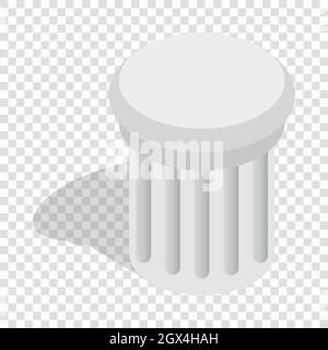 column ancient rome isometric icon vector illustration Stock Vector ...