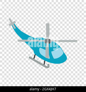 Helicopter isometric icon Stock Vector