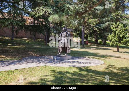 Josip Broz Tito, bronze statuary at the museum park, Museum of Yugoslavia , Belgrade, Serbia. Most famous statue of the Yugoslav leader Tito. Monument Stock Photo