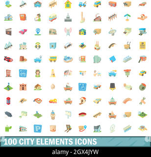Set of city park elements - modern vector isolated objects Stock Vector ...