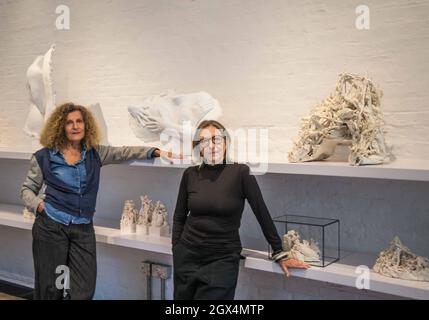 London UK 4 October 2021 In Good Company is a celebration of the creativity  and friendship of Lucille Lewin and Nicole Farhi who both independently and  unbeknown to each other, left their