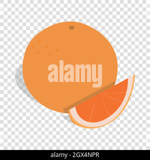 Grapefruit isometric icon Stock Vector