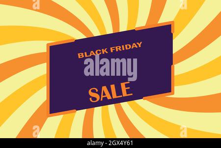 Black Friday Flyer Sale Discount Background Stock Vector