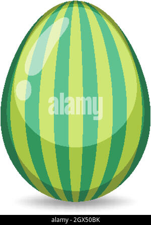 Easter theme with decorated egg in colorful patterns Stock Vector