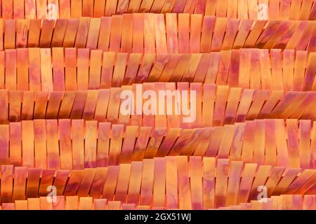 Orange curved design art background. Stock Photo