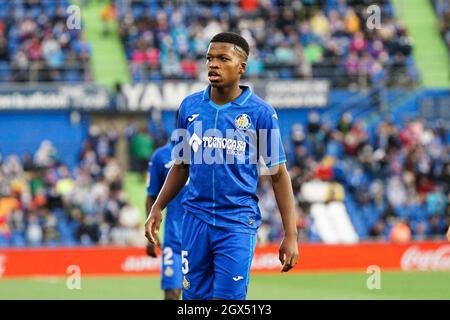 Getafe, Spain. 03rd Oct, 2021. Florentino Luiz seen during the La Liga Santander 2021/2022 match between Getafe CF and Real Sociedad at Coliseum Alfonso Pérez. Final score; Getafe CF 1:1 Real Sociedad. (Photo by Francis Gonzalez/SOPA Images/Sipa USA) Credit: Sipa USA/Alamy Live News Stock Photo