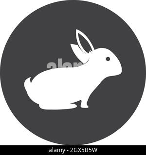 Rabbit Logo template vector icon illustration Stock Vector