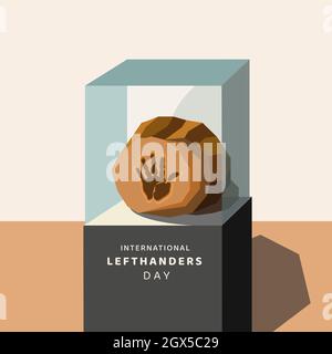 International Lefthanders Day Stock Vector