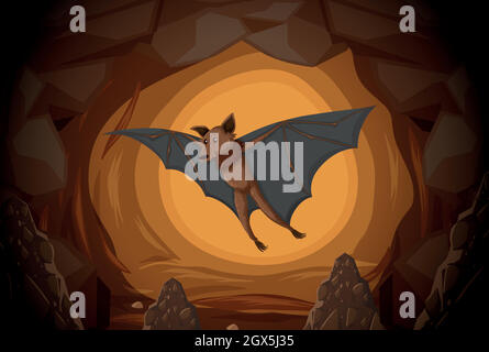 bat cave clipart